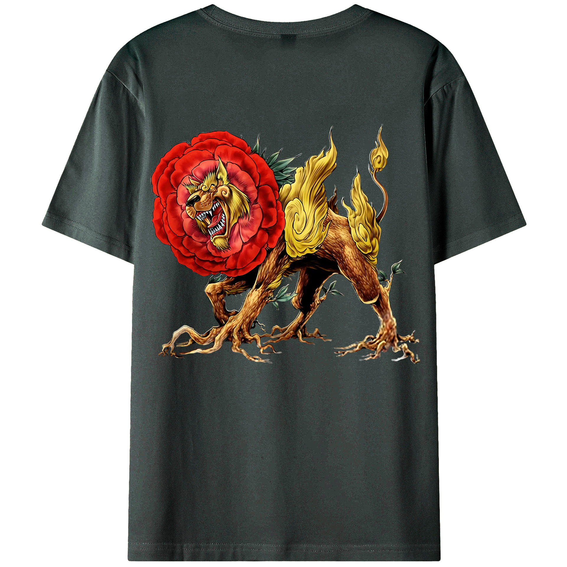 （画像用） 遊☆戯☆王 Yu-Gi-Oh! 綿100％ メンズ半袖Tシャツ（バックプリント） 通気性
